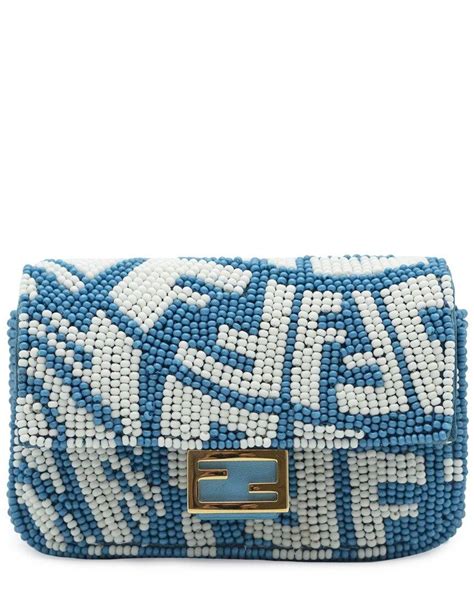 blue fendi bag charm|Fendi nano baguette charm magenta.